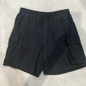 Fashion Nova Black Cargo Shorts